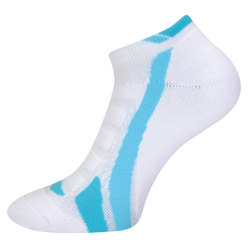 Жіночі спортивні шкарпетки з низькі білі/блакитні 22-25 см
