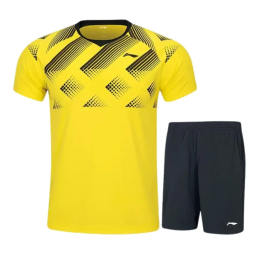 Комплект чоловічий шорти з футболкою (жовтий)